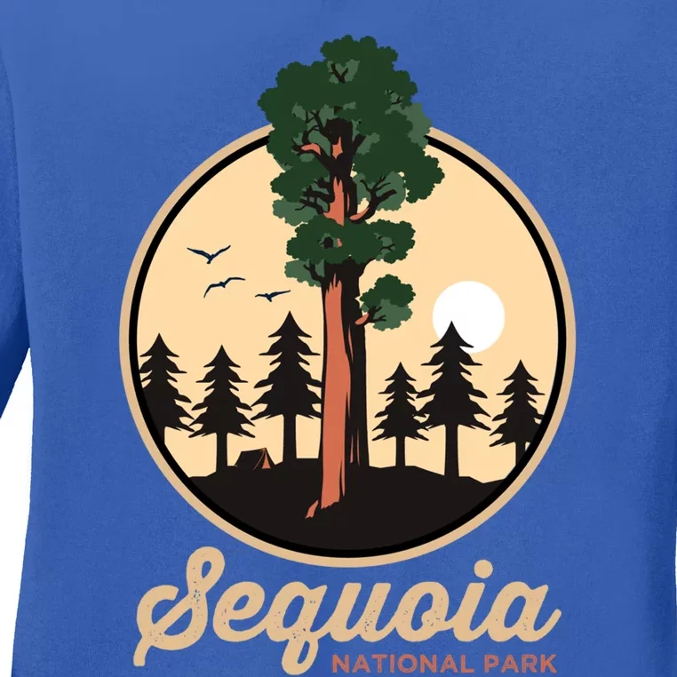 Sequoia General Sher Tree Camping Sequoia National Park Cute Gift Ladies Long Sleeve Shirt