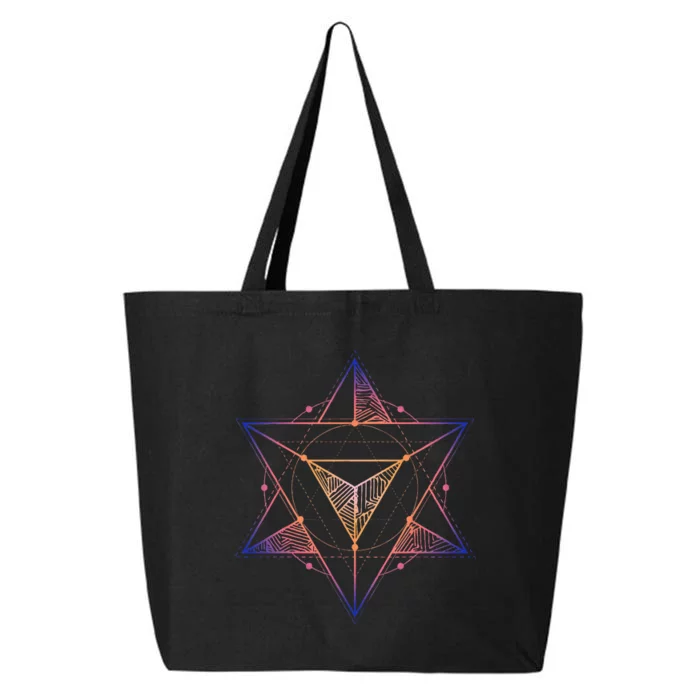 Sacred Geometry Star Tetrahedron Merkaba 25L Jumbo Tote