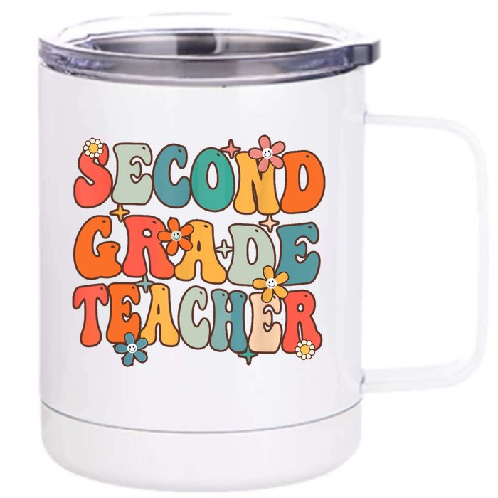 Second Grade Teacher Team 2Nd Grade Back To School First Day Gift Front & Back 12oz Stainless Steel Tumbler Cup