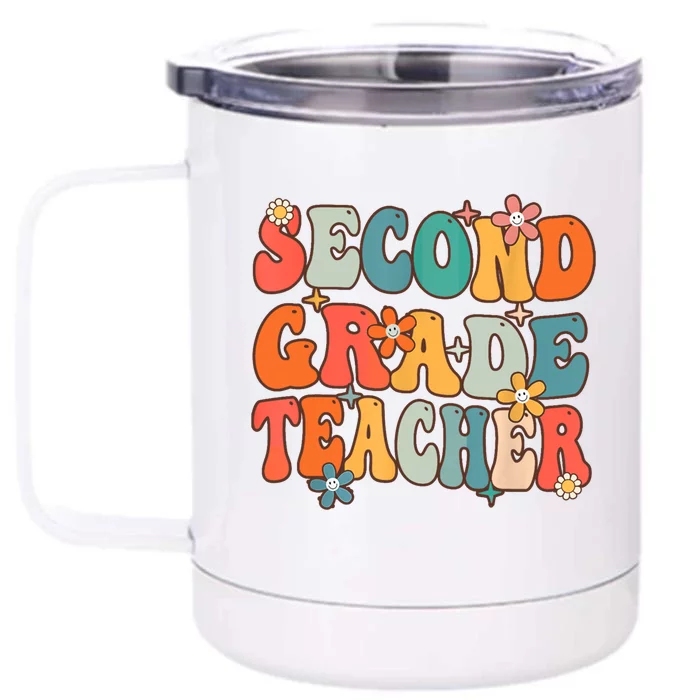 Second Grade Teacher Team 2Nd Grade Back To School First Day Gift Front & Back 12oz Stainless Steel Tumbler Cup