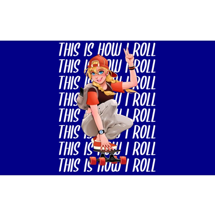 Skateboard Gift This Is How I Roll Gift Bumper Sticker