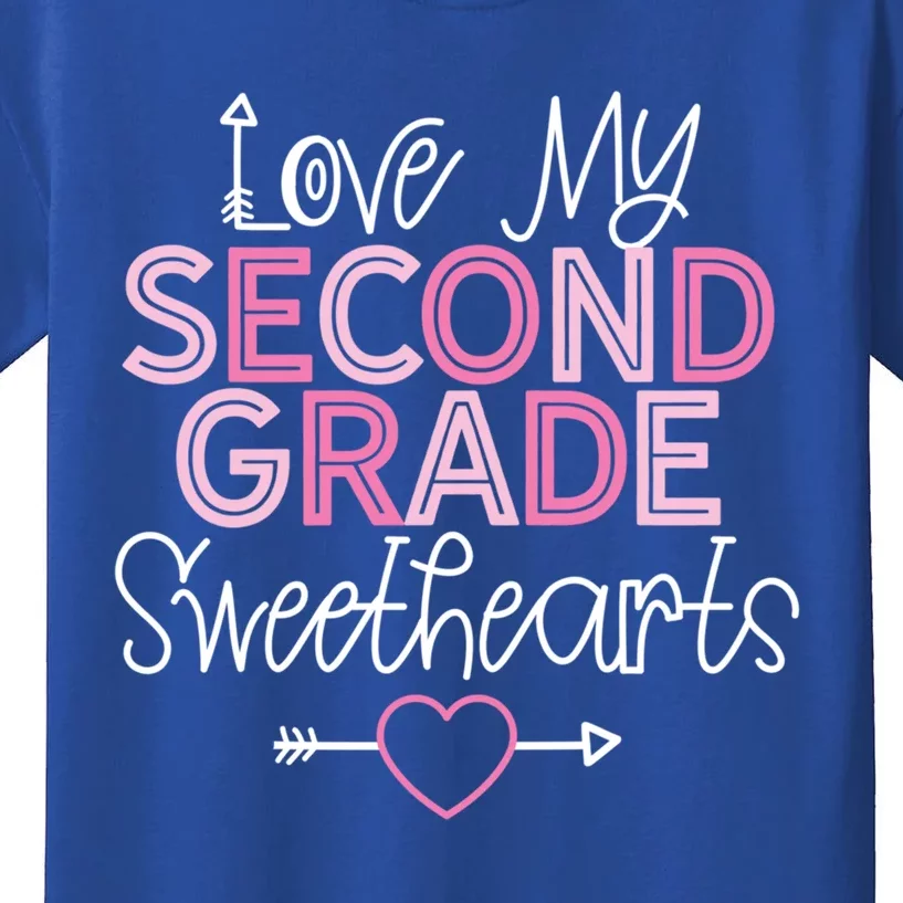 Second Grade Teacher Valentines Day Cool Gift Love Sweethearts Cute Gift Kids T-Shirt