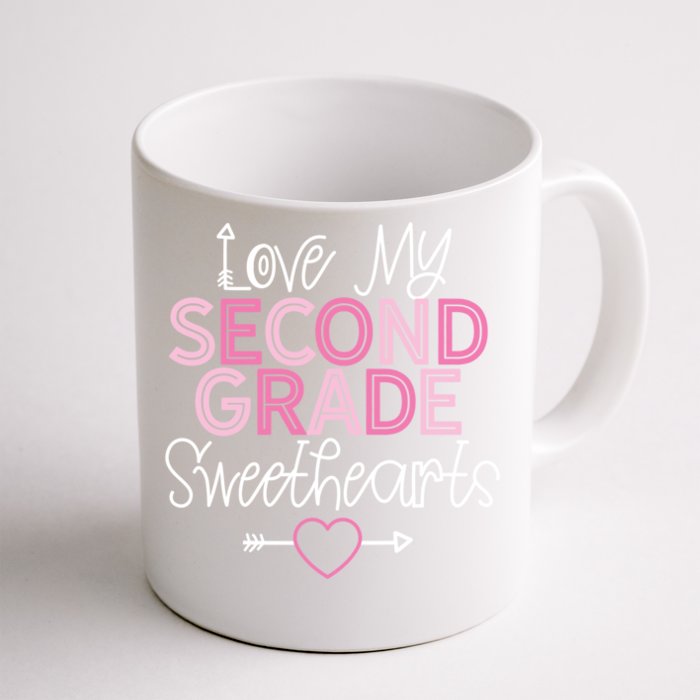 Second Grade Teacher Valentines Day Cool Gift Love Sweethearts Cute Gift Front & Back Coffee Mug