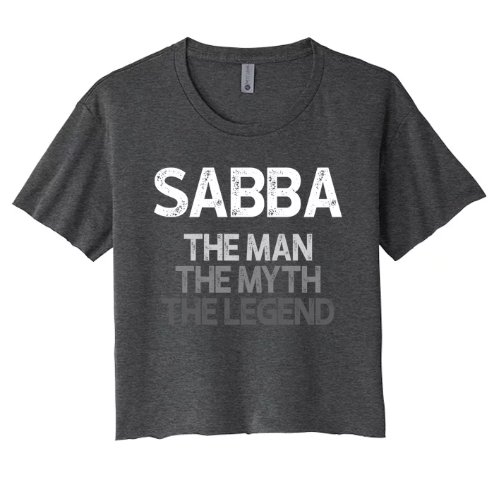 Sabba Gift: The The Myth The Legend Gift Women's Crop Top Tee