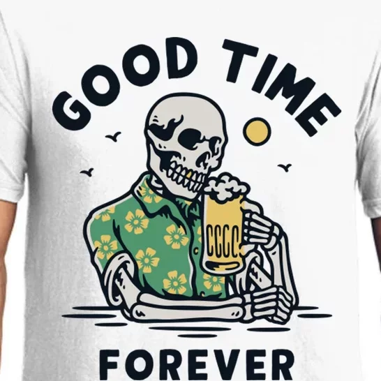 Skeleton Good Time Forever Pajama Set