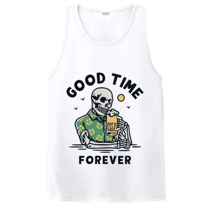 Skeleton Good Time Forever Performance Tank