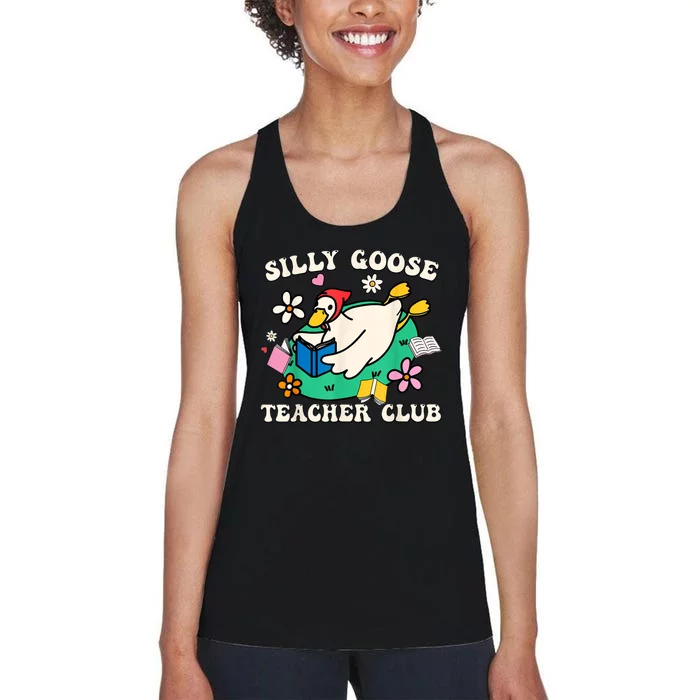 Silly Goose Teacher Club Women's Racerback Tank