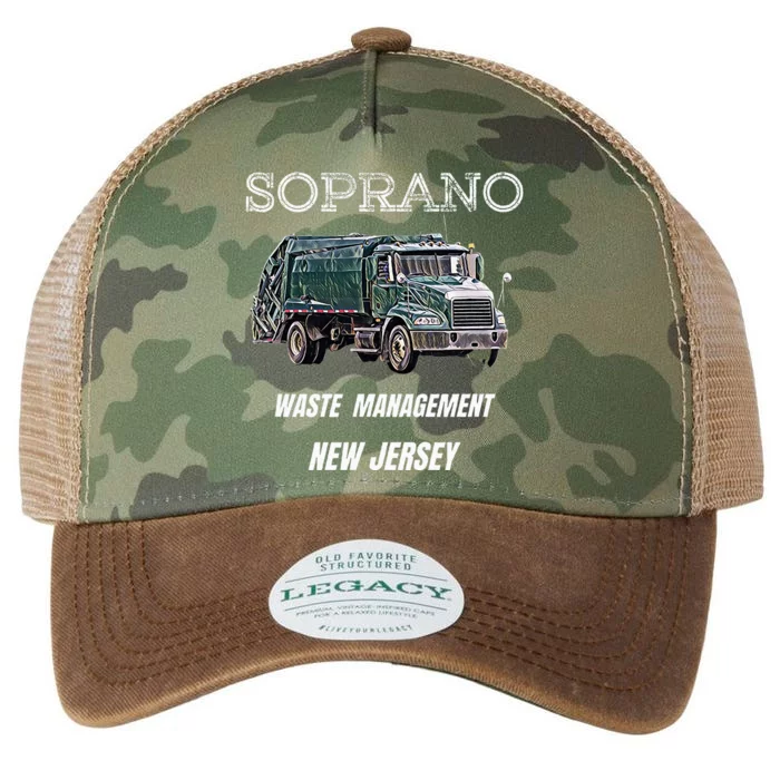 Soprano Garbage Truck Waste Management Legacy Tie Dye Trucker Hat