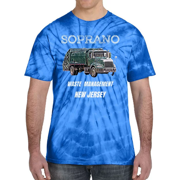 Soprano Garbage Truck Waste Management Tie-Dye T-Shirt