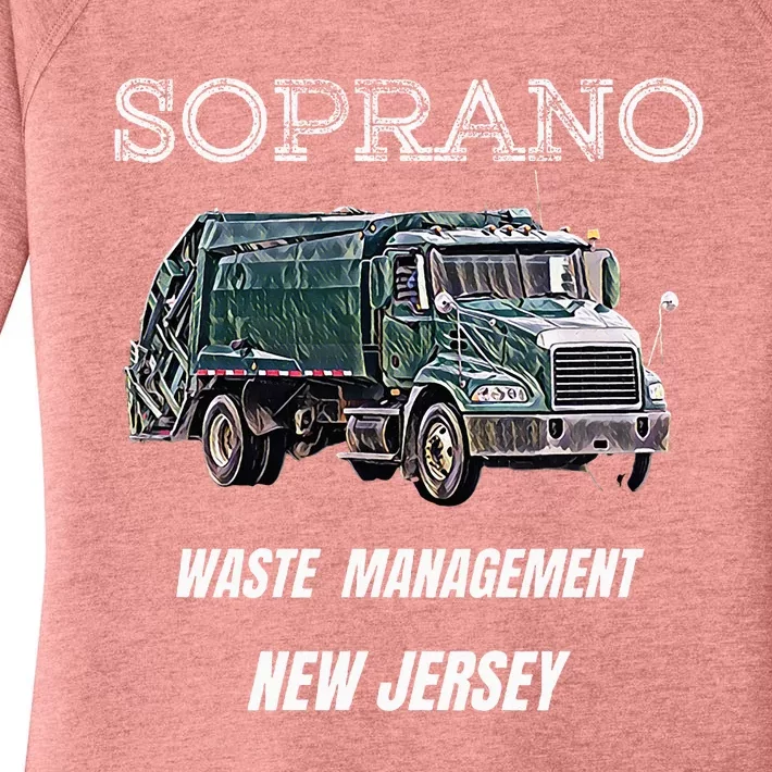 Soprano Garbage Truck Waste Management Women's Perfect Tri Tunic Long Sleeve Shirt