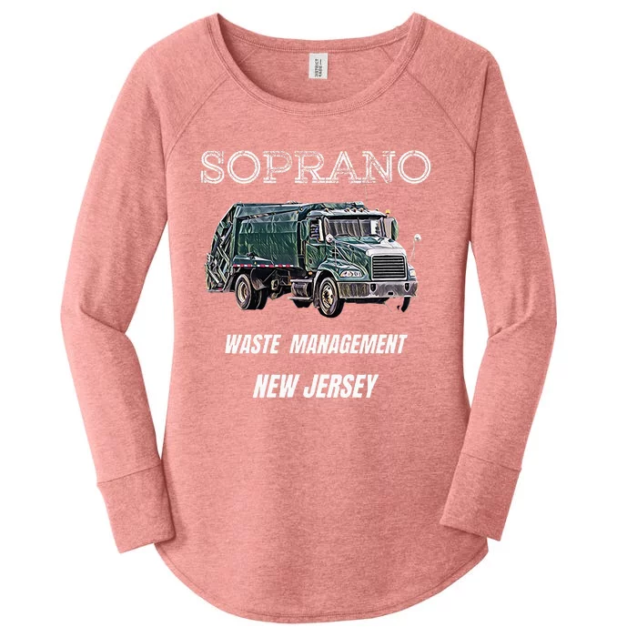 Soprano Garbage Truck Waste Management Women's Perfect Tri Tunic Long Sleeve Shirt