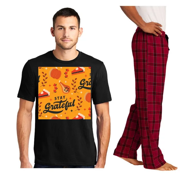 Stay Grateful Thanksgiving Holiday Pajama Set