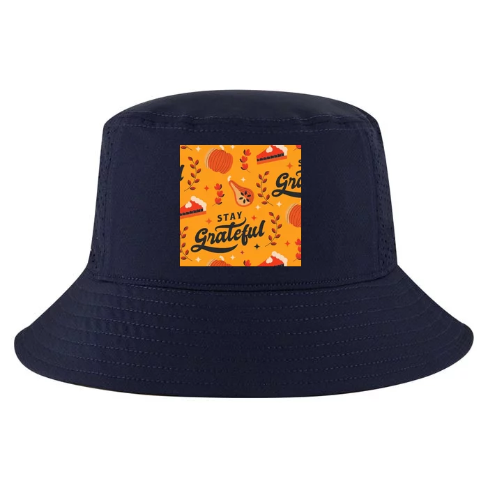 Stay Grateful Thanksgiving Holiday Cool Comfort Performance Bucket Hat