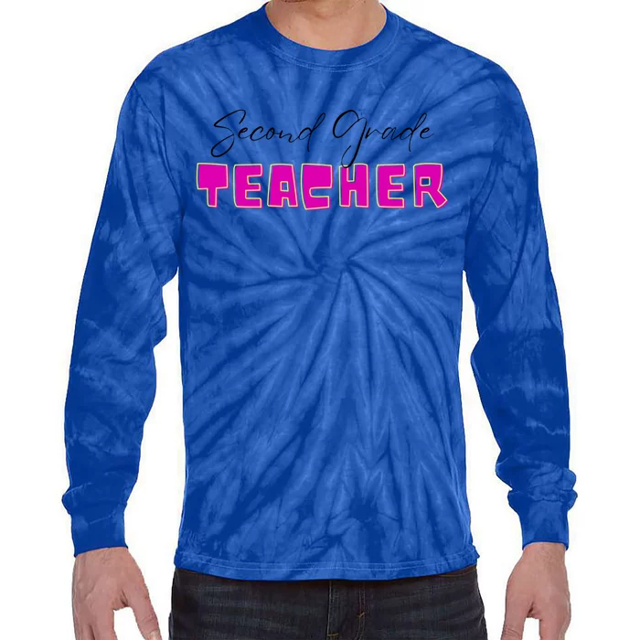 Second Grade Teacher Gift Tie-Dye Long Sleeve Shirt