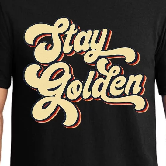 Stay Golden  The Golden Pajama Set