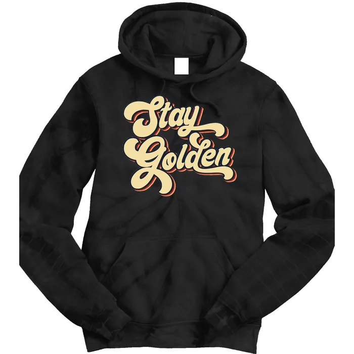 Stay Golden  The Golden Tie Dye Hoodie