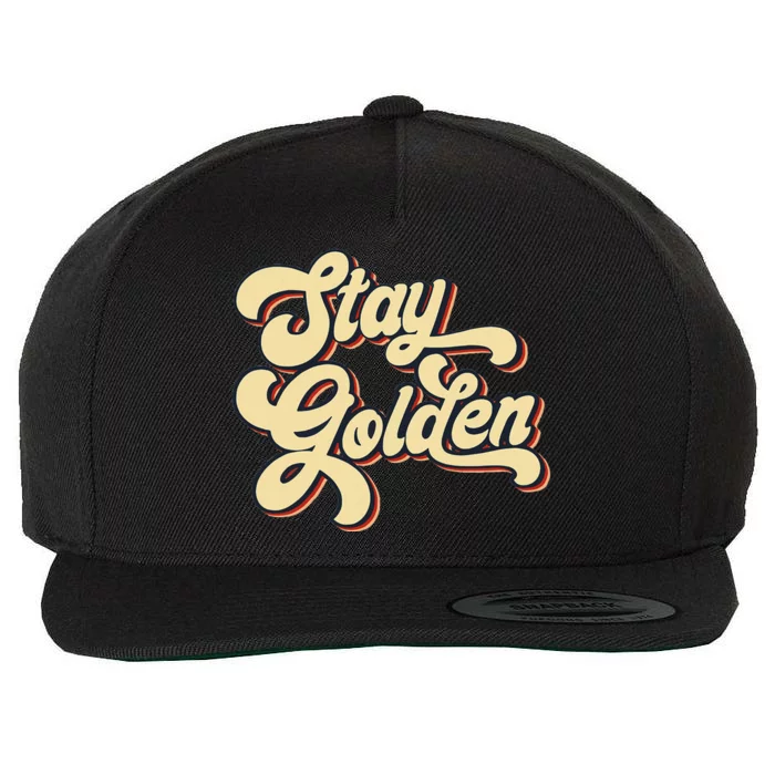 Stay Golden  The Golden Wool Snapback Cap