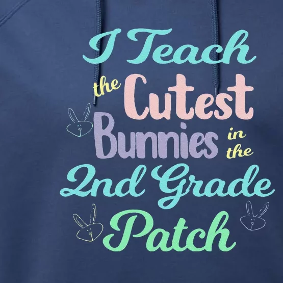 Second Grade Teacher For Spring And Easter Performance Fleece Hoodie