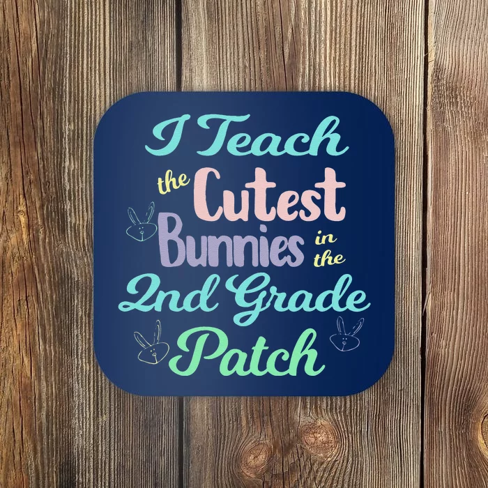 Second Grade Teacher For Spring And Easter Coaster