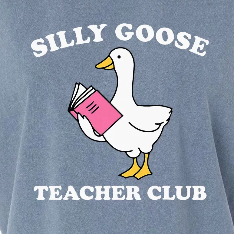 Silly Goose Teacher Club Back To School Teacher Silly Goose Garment-Dyed Women's Muscle Tee