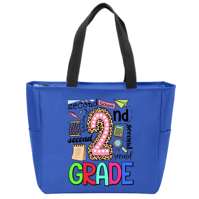 Second Grade Teacher 2nd Grade Back To School Zip Tote Bag