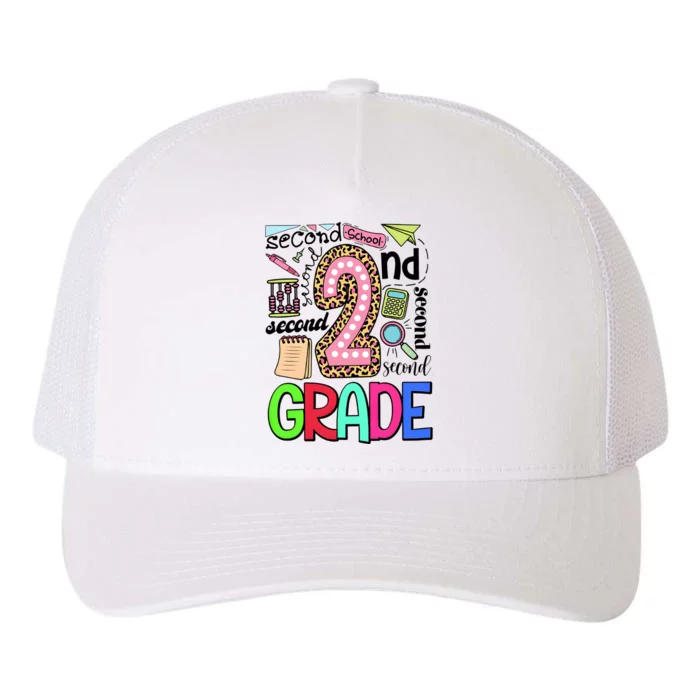 Second Grade Teacher 2nd Grade Back To School Yupoong Adult 5-Panel Trucker Hat