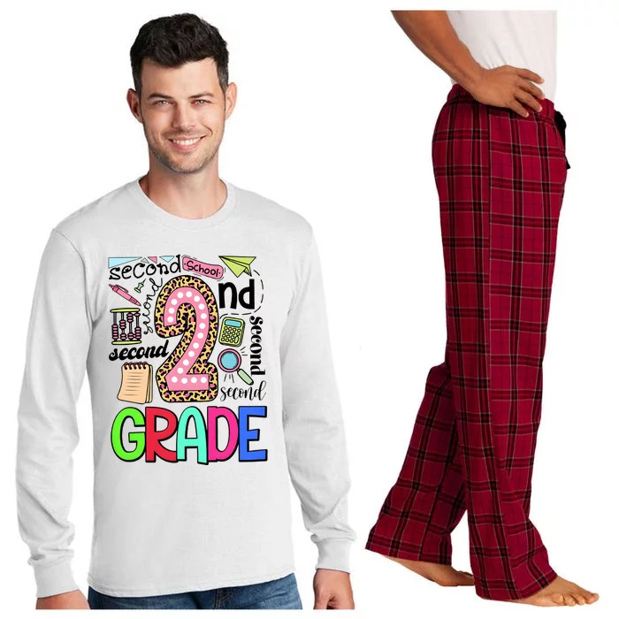 Second Grade Teacher 2nd Grade Back To School Long Sleeve Pajama Set