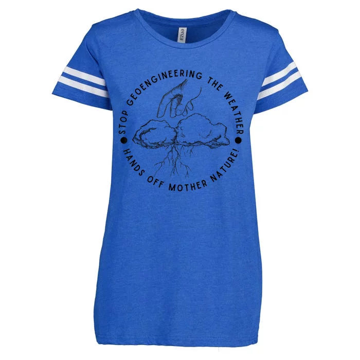 Stop Geoengineering The Weather Antigovernment Enza Ladies Jersey Football T-Shirt