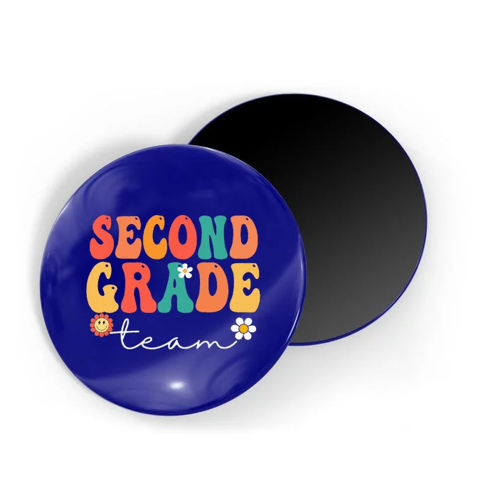 Second Grade Team Retro Groovy Vintage First Day Of School Magnet