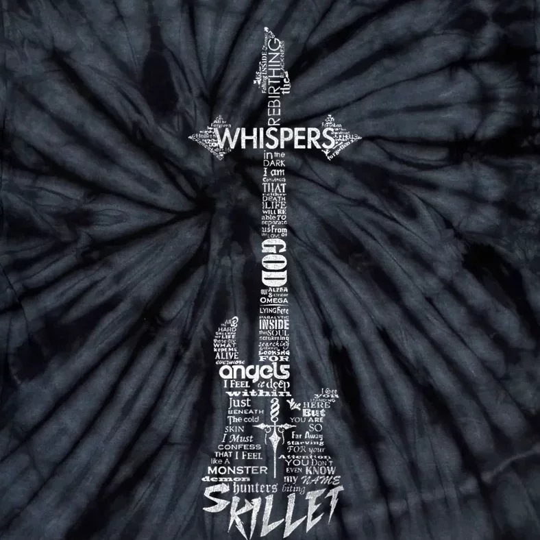 Skillet Guitar Typography On White Music Tie-Dye T-Shirt