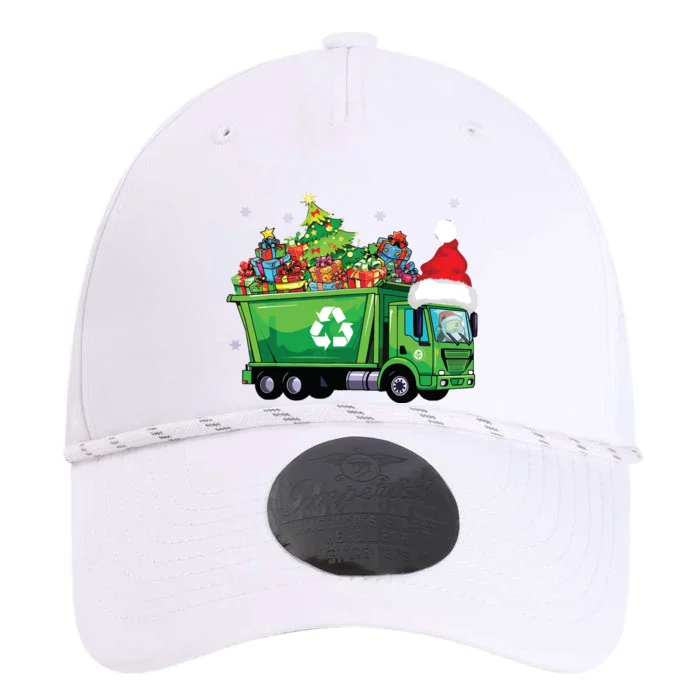 Santa Garbage Truck Carrying Christmas Tree Xmas Driver Performance The Dyno Cap