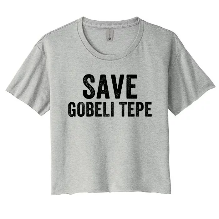 Save Gobekli Tepe Worlds First Temple Rise Of Civilization Megalith Archaeology Women's Crop Top Tee