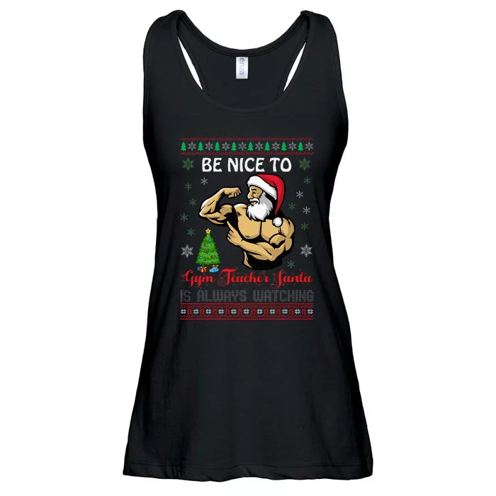 Santa gym teacher funny workout Ladies Essential Flowy Tank