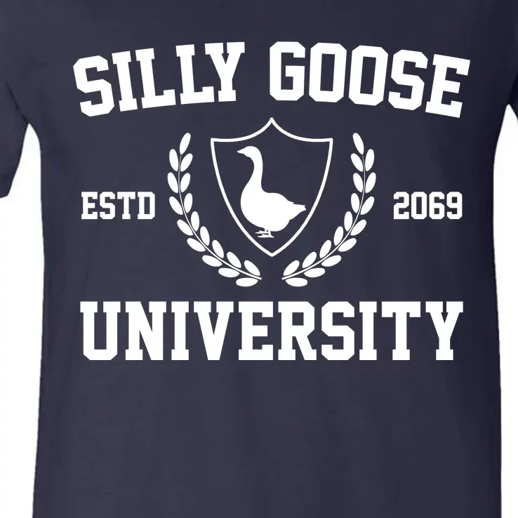 Silly Goose University V-Neck T-Shirt