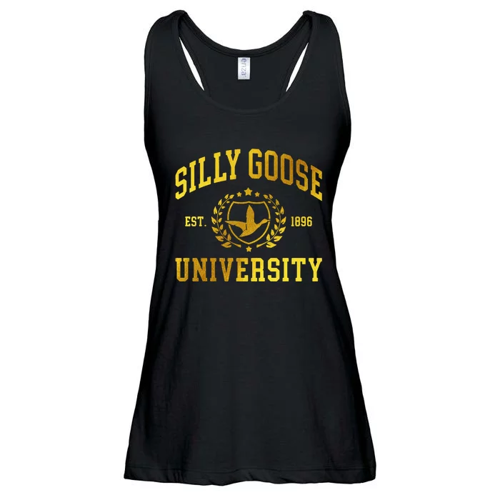 Silly Goose University Meme Funny Ladies Essential Flowy Tank