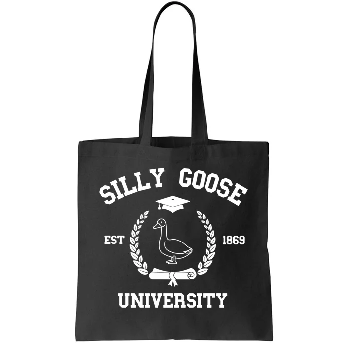 Silly Goose University Funny Bird Lover Silly Goose Meme Tote Bag