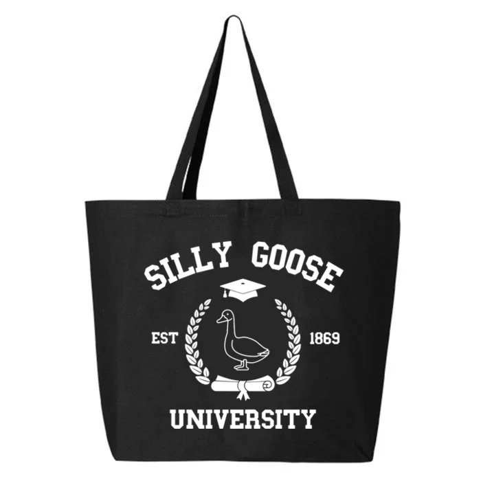 Silly Goose University Funny Bird Lover Silly Goose Meme 25L Jumbo Tote