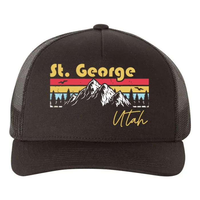 St George Utah Roots Hometown Vintage Home State Pride Yupoong Adult 5-Panel Trucker Hat