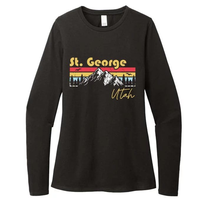 St George Utah Roots Hometown Vintage Home State Pride Womens CVC Long Sleeve Shirt