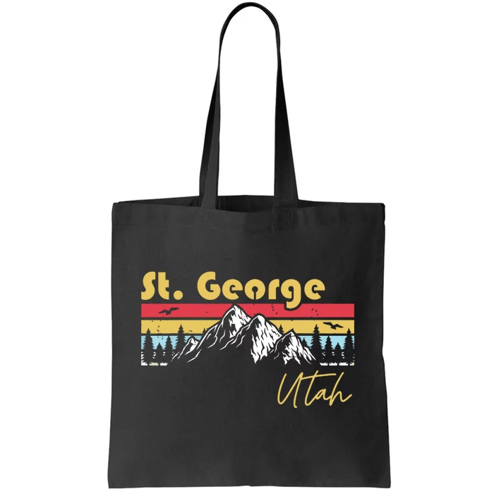 St George Utah Roots Hometown Vintage Home State Pride Tote Bag