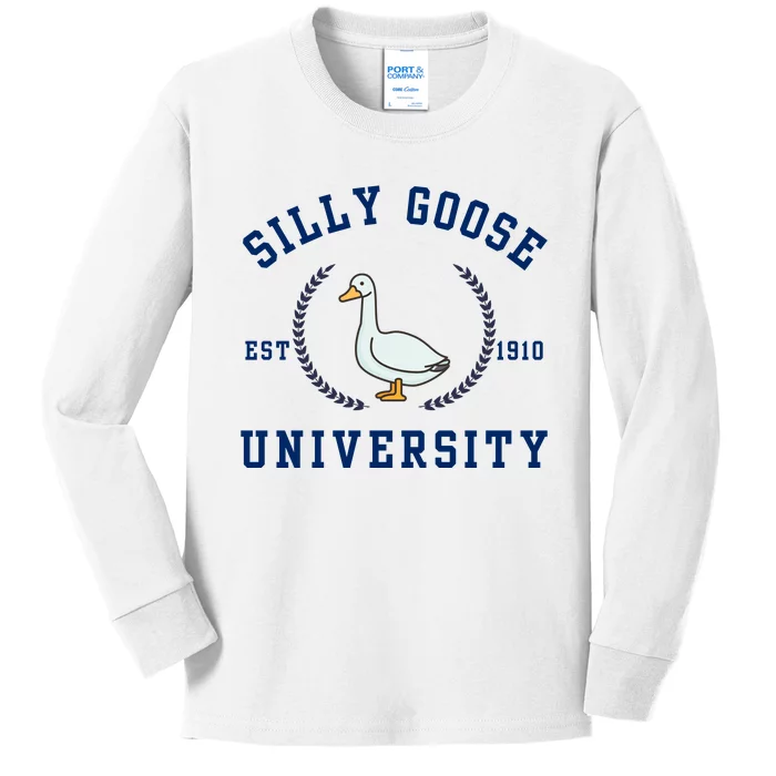 Silly Goose University Kids Long Sleeve Shirt