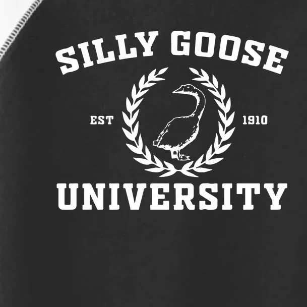 Silly Goose University Funny Meme Toddler Fine Jersey T-Shirt