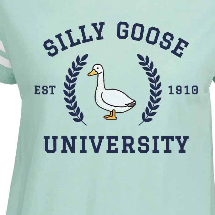 Silly Goose University Funny Silly Goose Enza Ladies Jersey Football T-Shirt