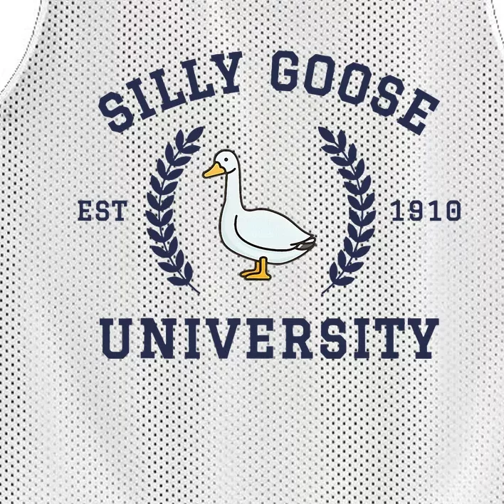 Silly Goose University Funny Silly Goose Mesh Reversible Basketball Jersey Tank