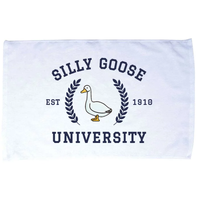 Silly Goose University Funny Silly Goose Microfiber Hand Towel