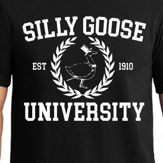 Silly Goose University Silly Goose Meme Pajama Set