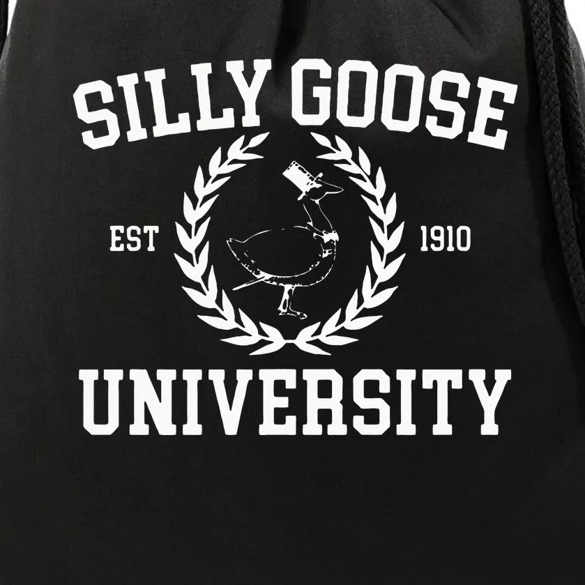 Silly Goose University Drawstring Bag