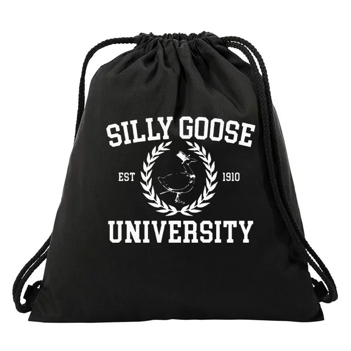 Silly Goose University Drawstring Bag