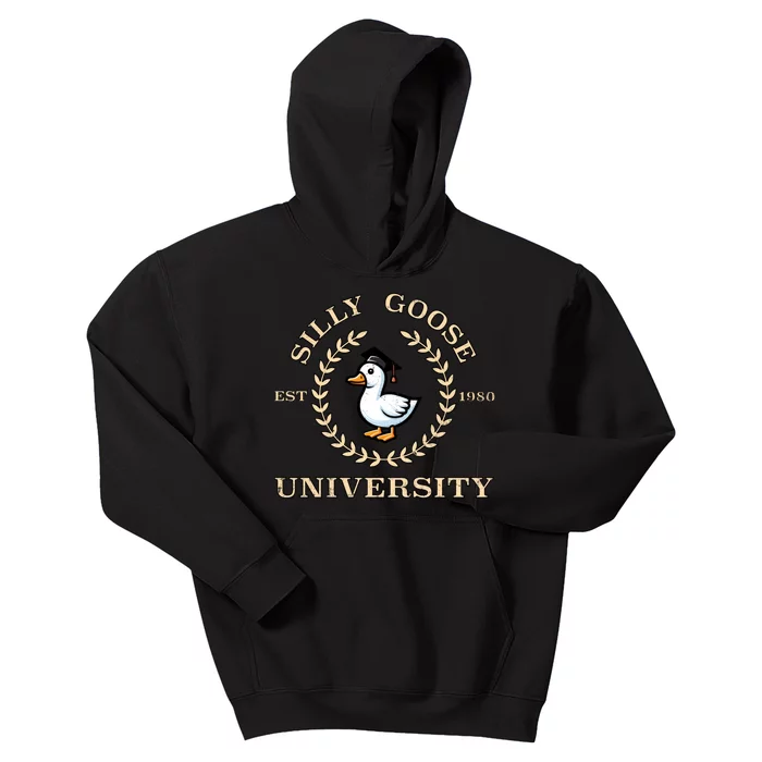 Silly Goose University Gift Kids Hoodie