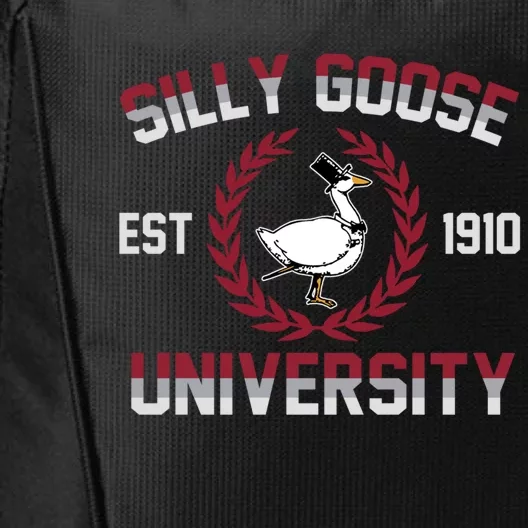 Silly Goose University Silly Goose Meme Gift City Backpack